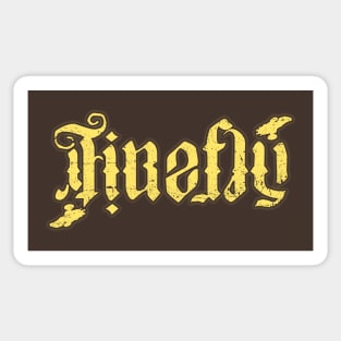 Firefly and Serenity Ambigram Sticker